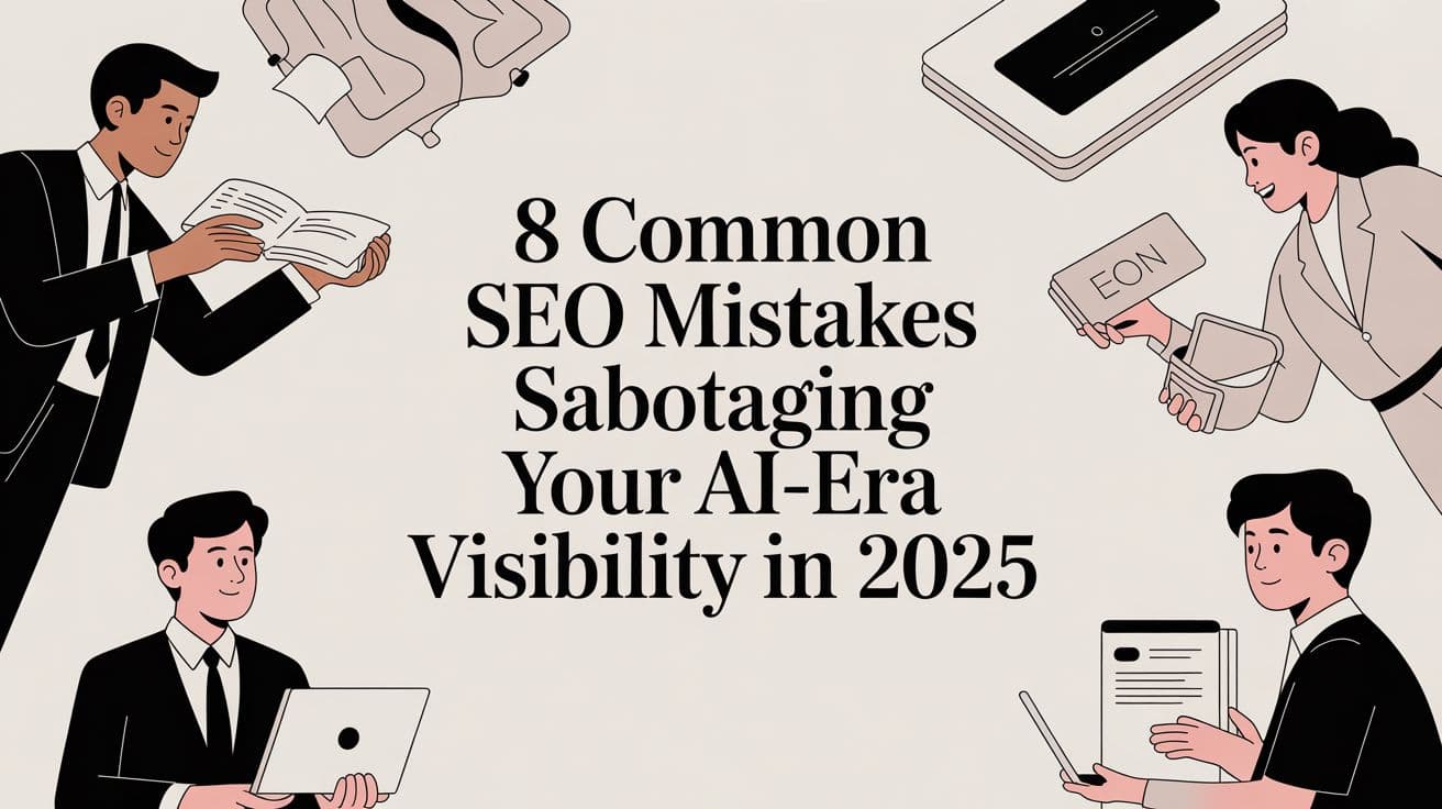 Cover image for 8 Common SEO Mistakes Sabotaging Your AI-Era Visibility in 2025