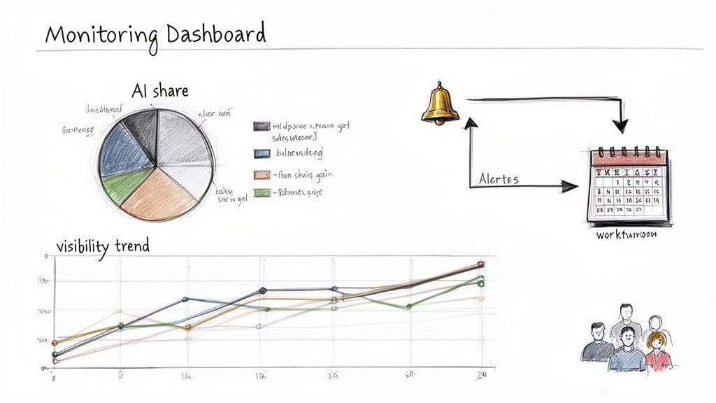 Ai visibility for b2b software dashboard