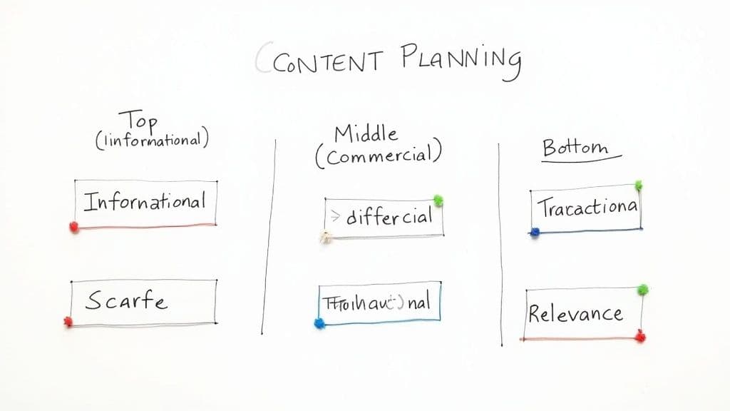 What keywords are my competitors using content planning