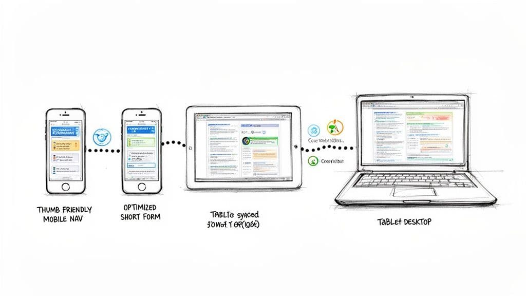 User experience optimization responsive design