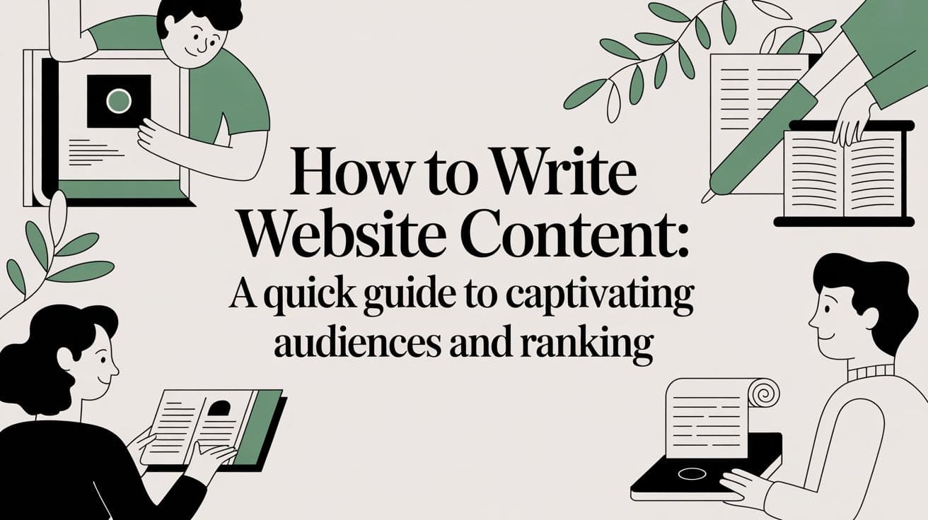 Cover image for How to Write Website Content: A Quick Guide to Captivating Audiences and Ranking