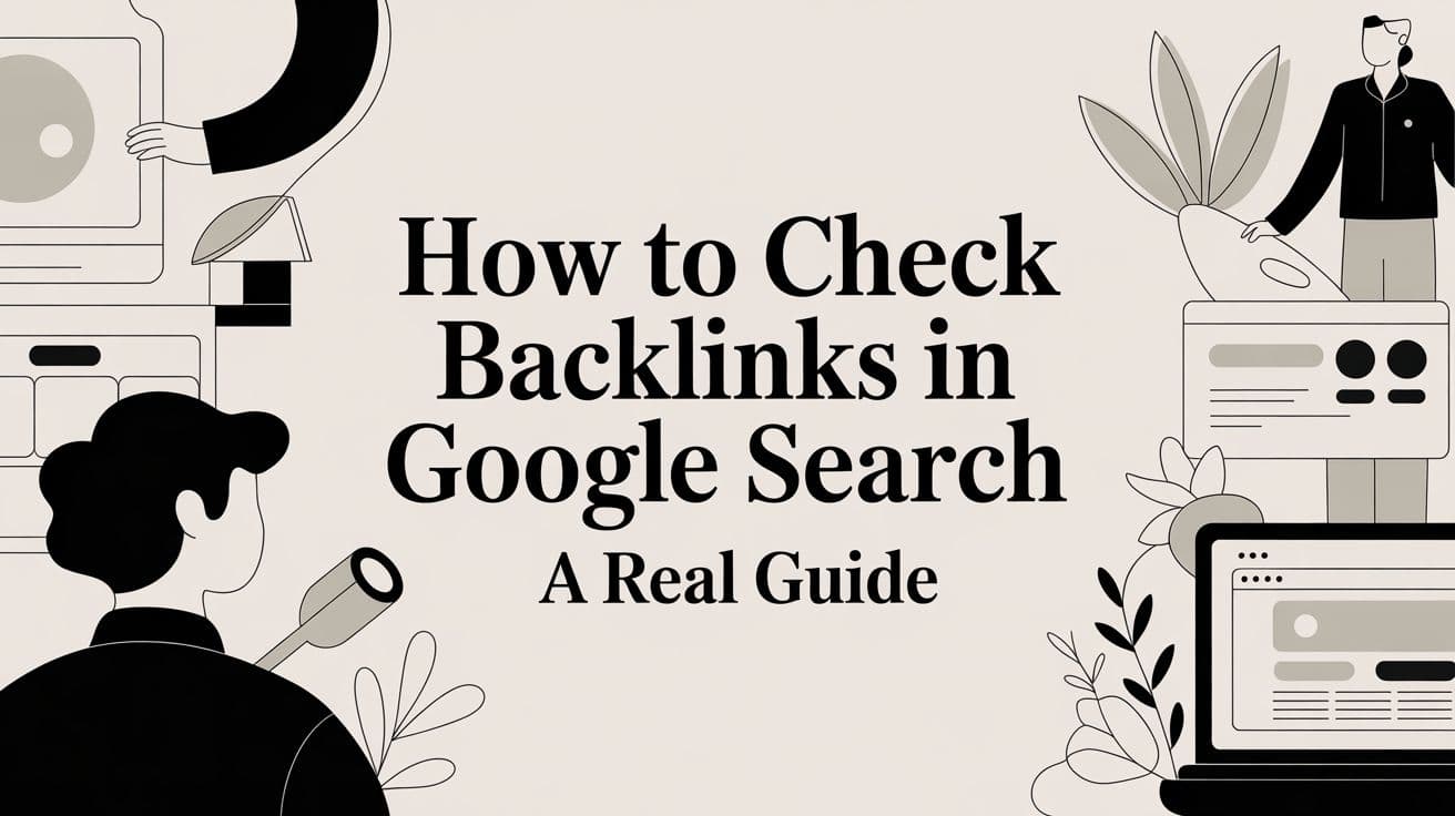 Cover image for How to Check Backlinks in Google Search a Real Guide