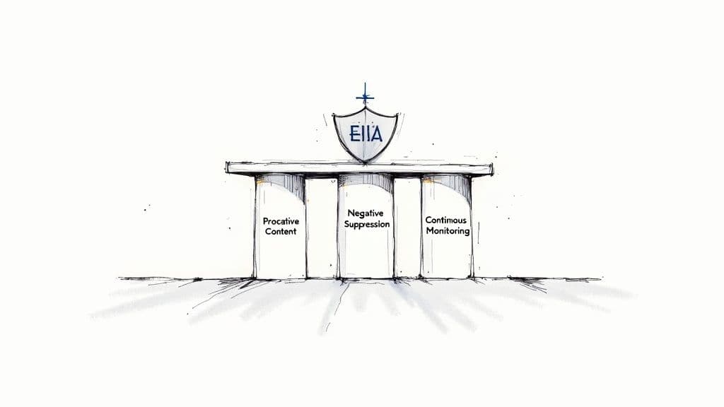 Search engine reputation management reputation pillars