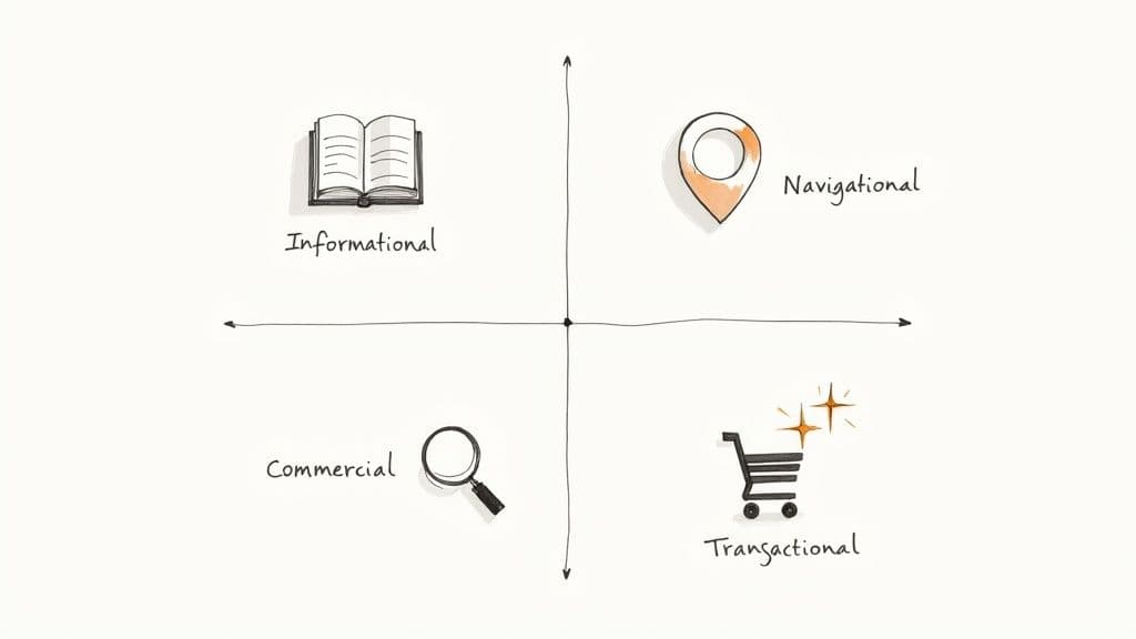 What is search intent search intent types