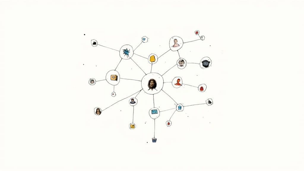 Content marketing strategy example social network