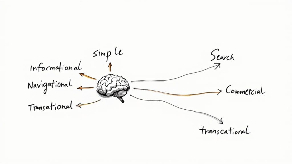 Improving search engine rankings search intent