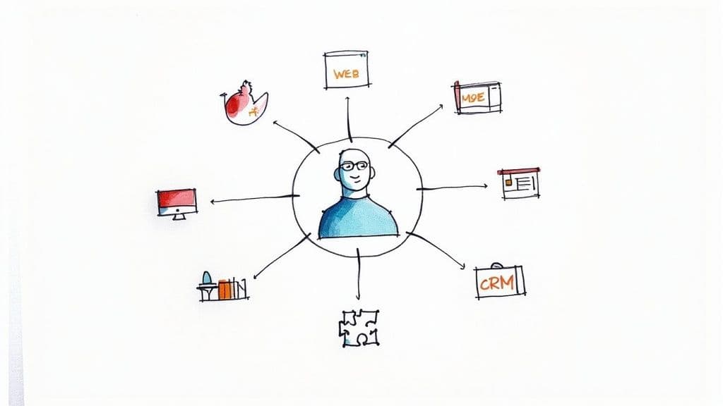 Data driven marketing strategies integration hub
