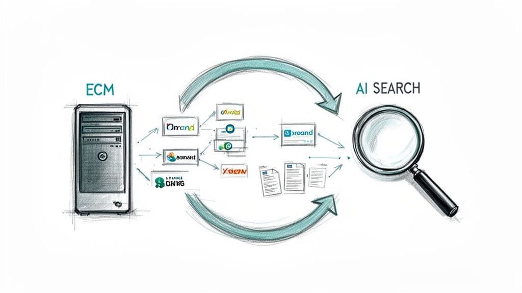 Enterprise content management solutions ai search
