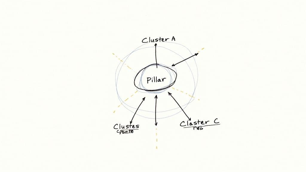 B2b seo best practices pillar clusters