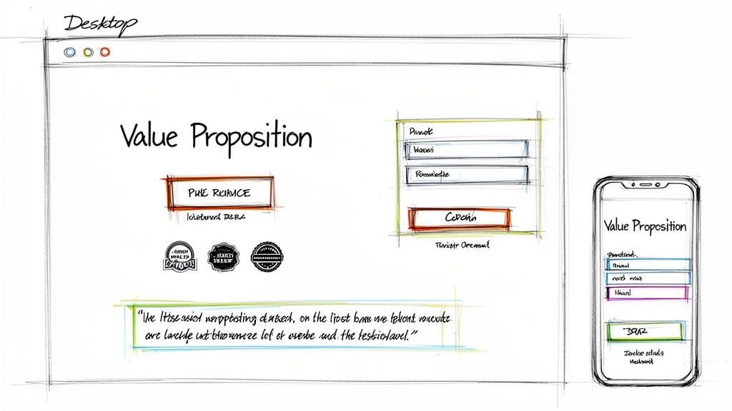 Conversion rate optimization best practices ui sketch