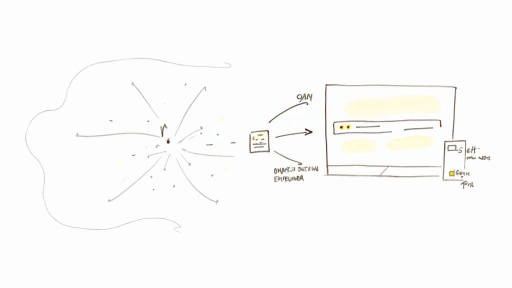 Monitoring seo performance system diagram