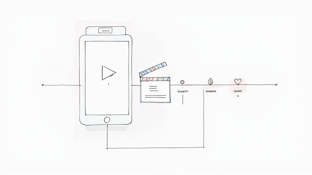 Content marketing strategy example video workflow