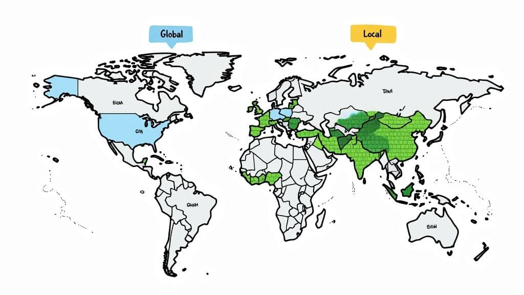 Serp position tracker global local