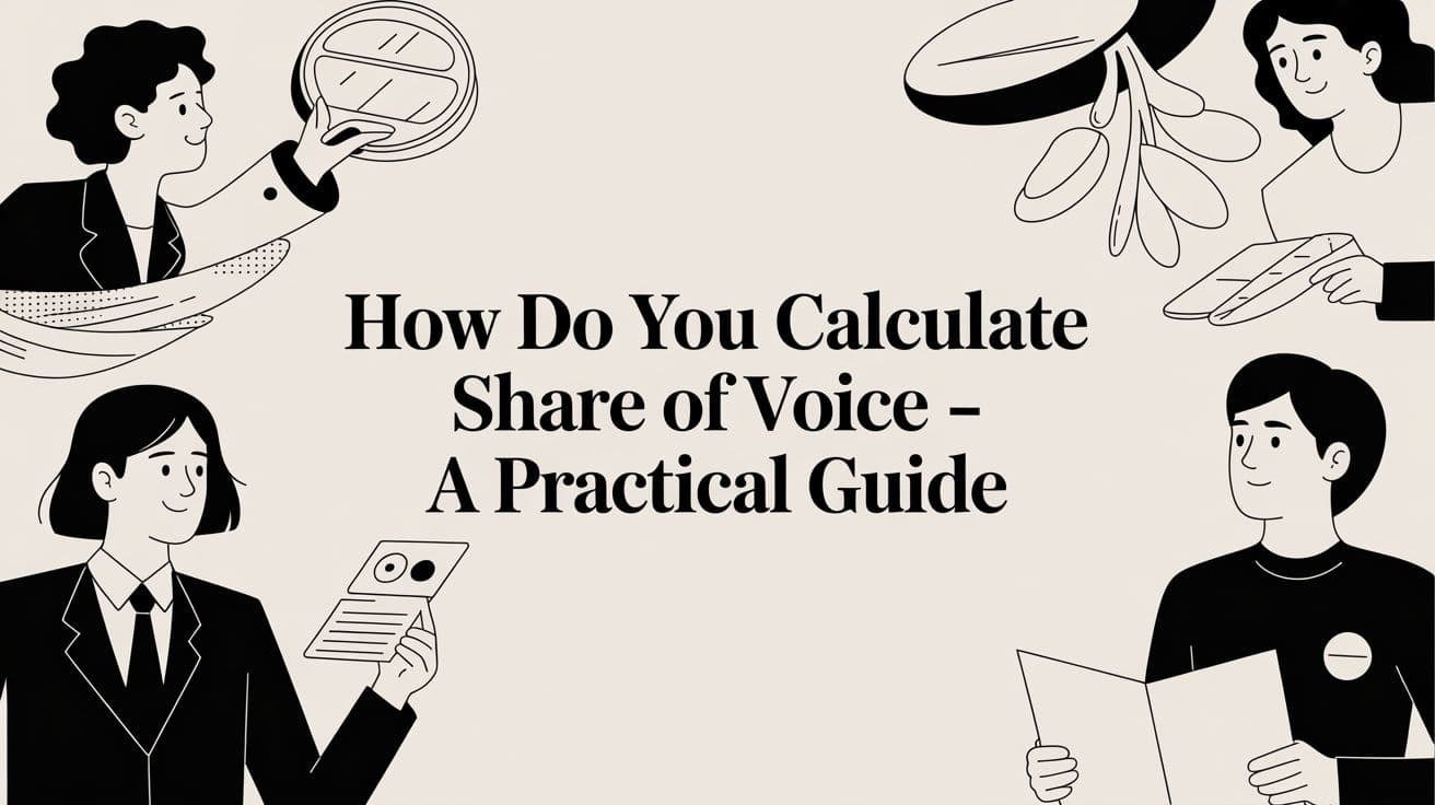 Cover image for how do you calculate share of voice - a practical guide