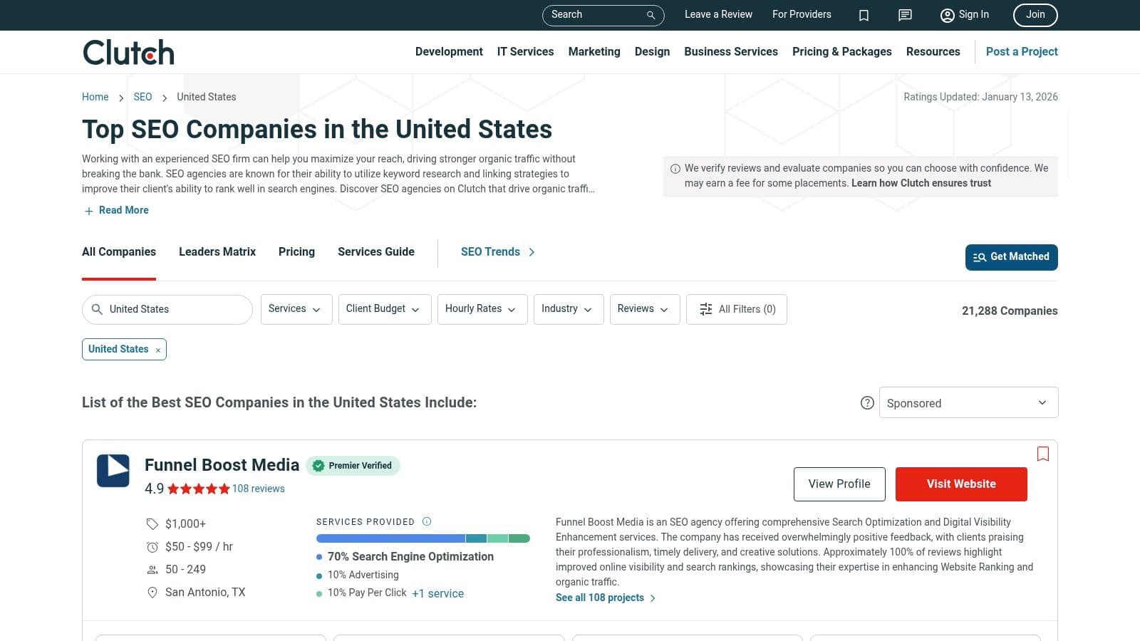 Best seo agencies usa seo companies