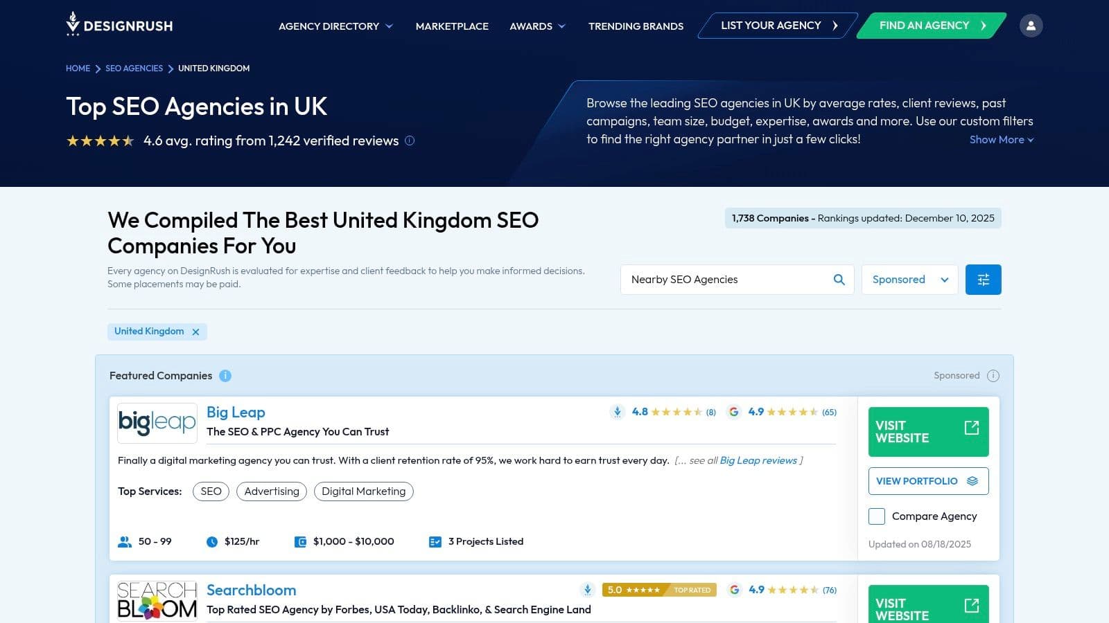 Best seo agencies uk seo companies