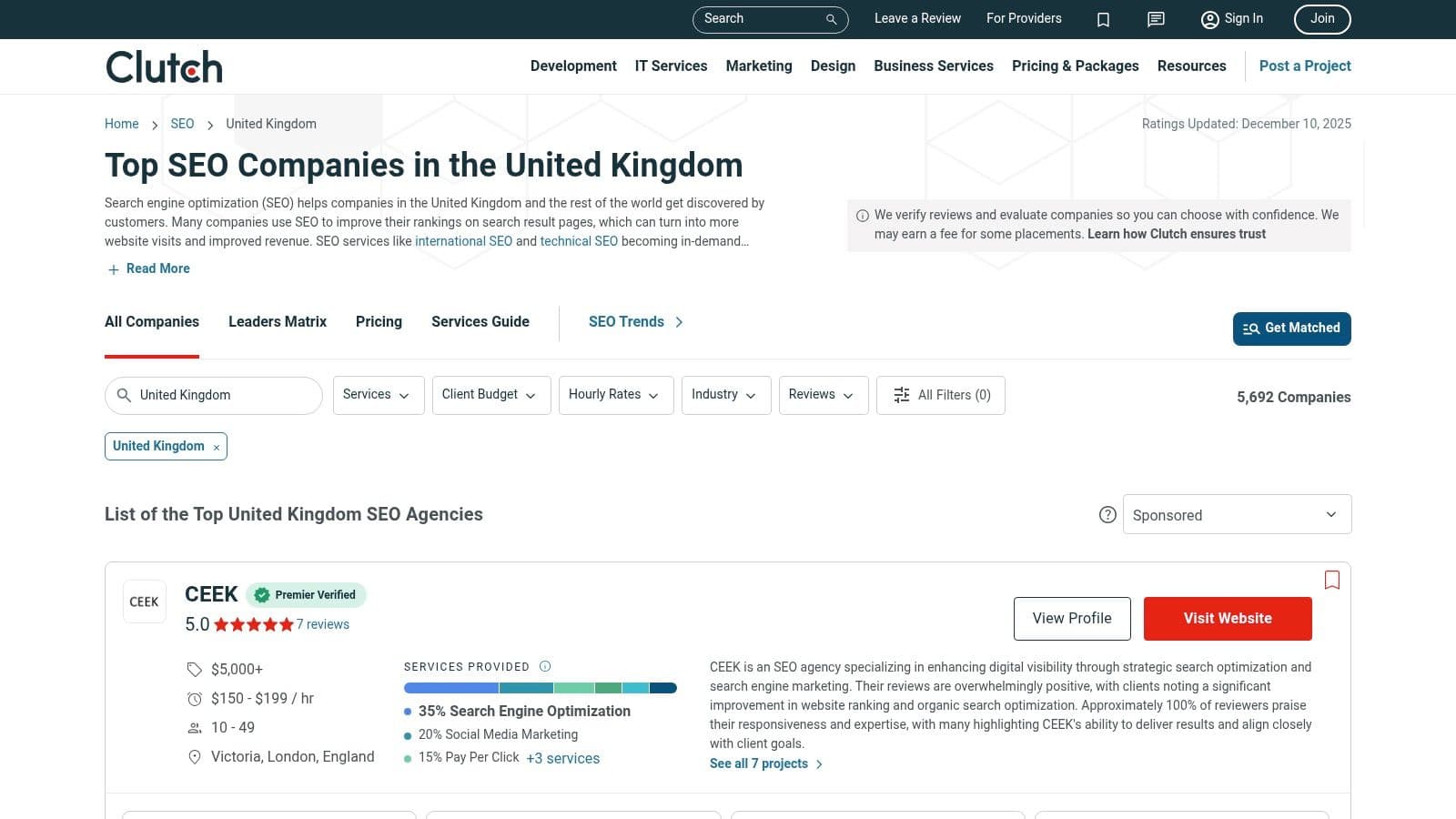 Best seo agencies uk seo agencies