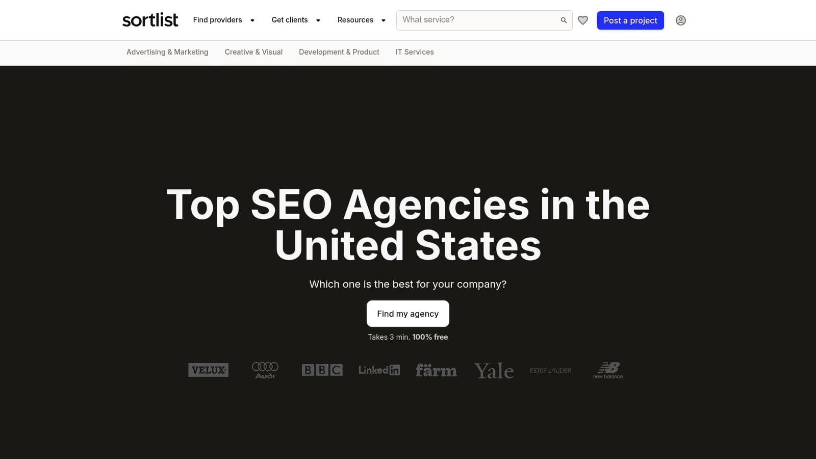 Best seo agencies usa webpage banner