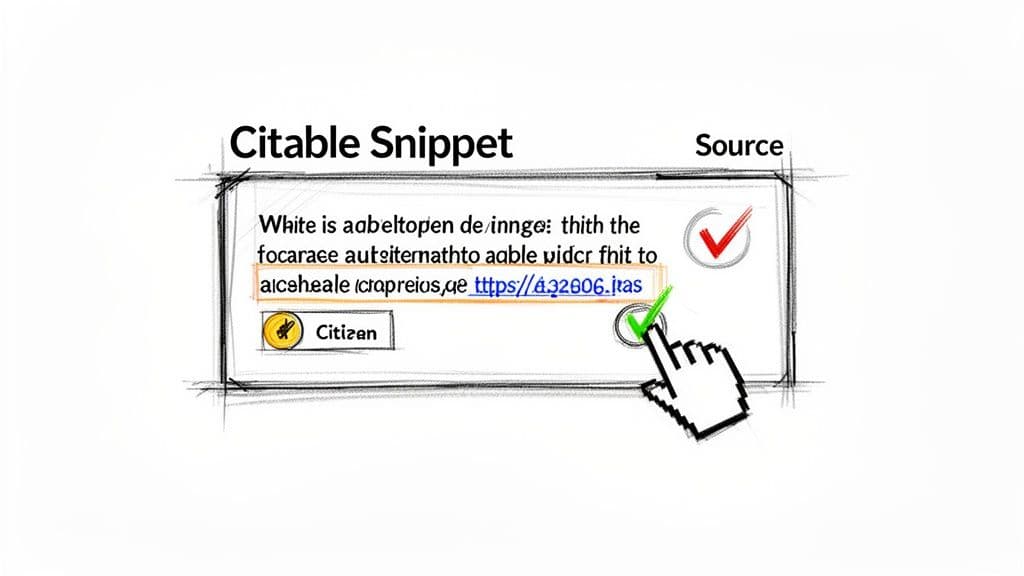 Gemini search optimization citation snippet