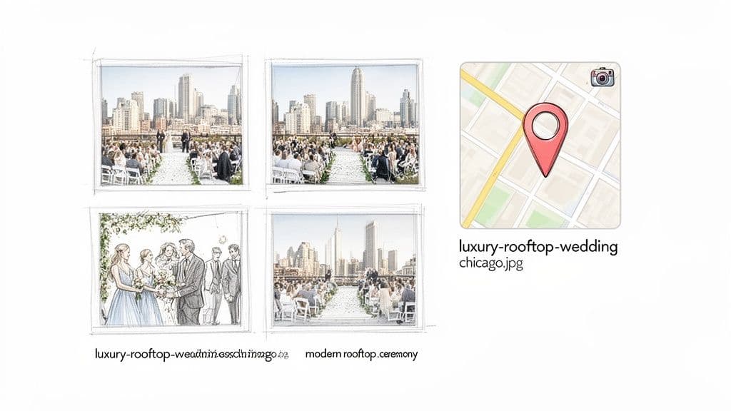 Ai visibility for wedding planners rooftop wedding