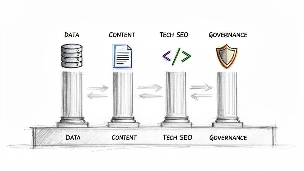 Ai visibility for manufacturing seo pillars