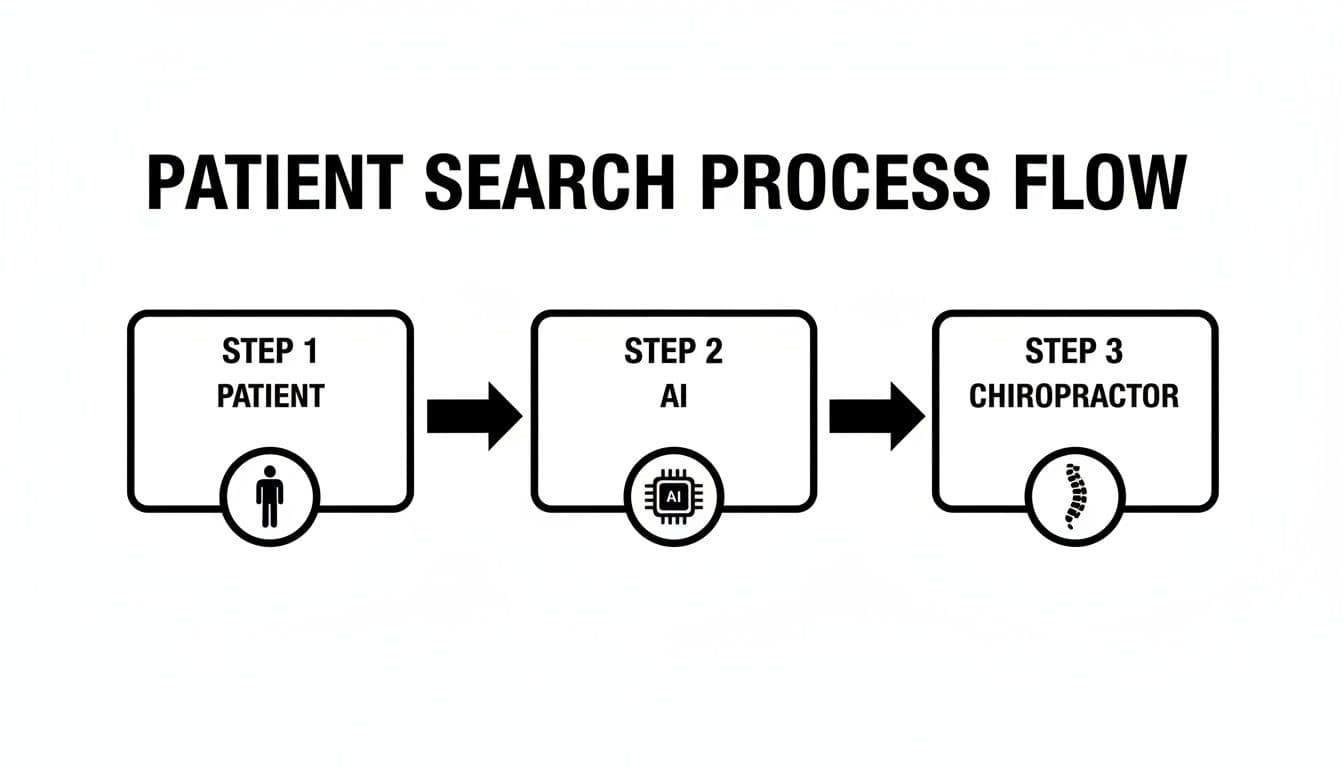 Ai visibility for chiropractors process flow