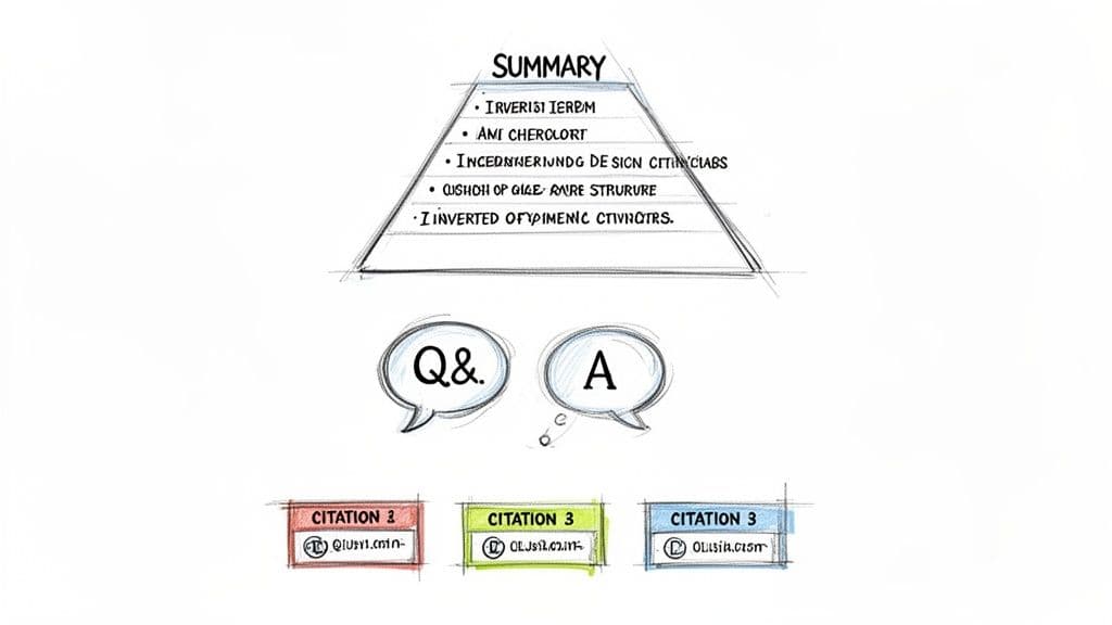 How to rank in ai overviews information diagram