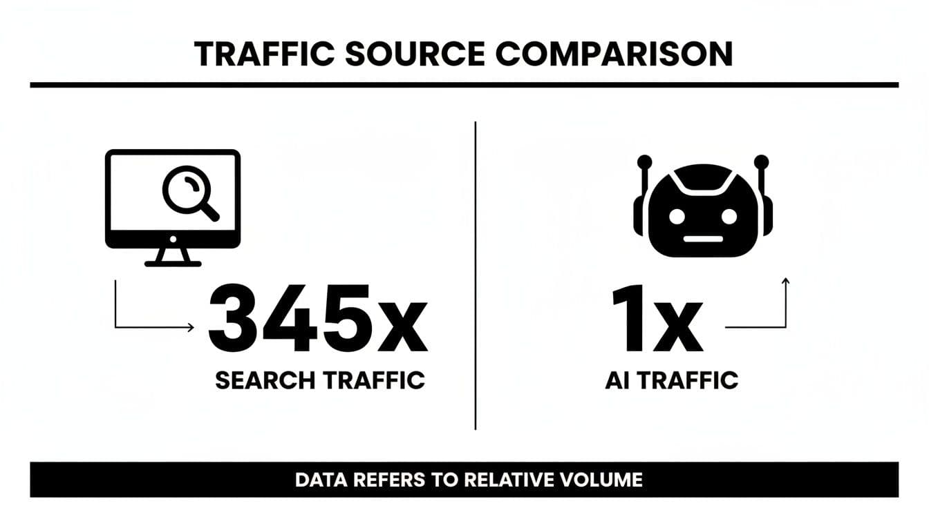 Competitor keyword tracking traffic comparison