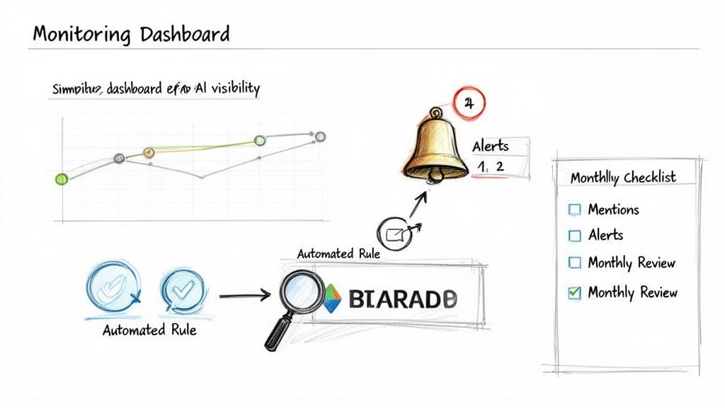 Ai visibility for logistics companies monitoring dashboard