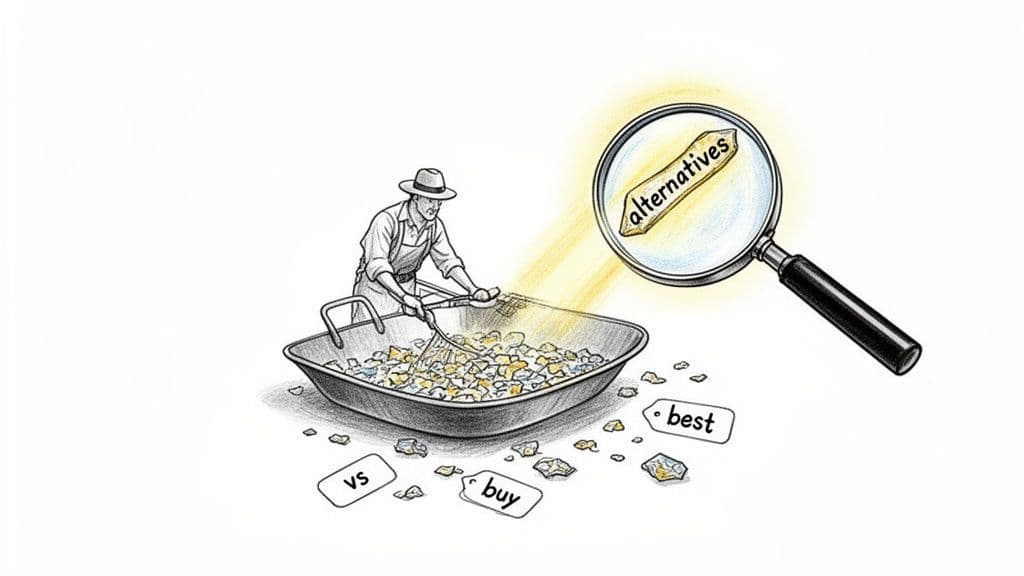 Competitor keyword tracking alternatives search