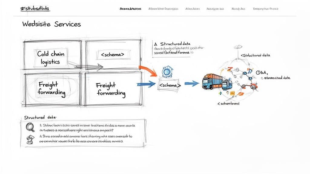 Ai visibility for logistics companies logistics diagram