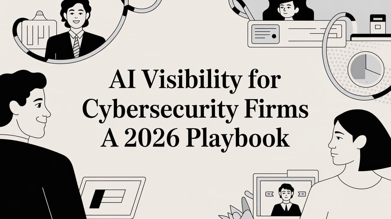 Cover image for AI Visibility for Cybersecurity Firms A 2026 Playbook