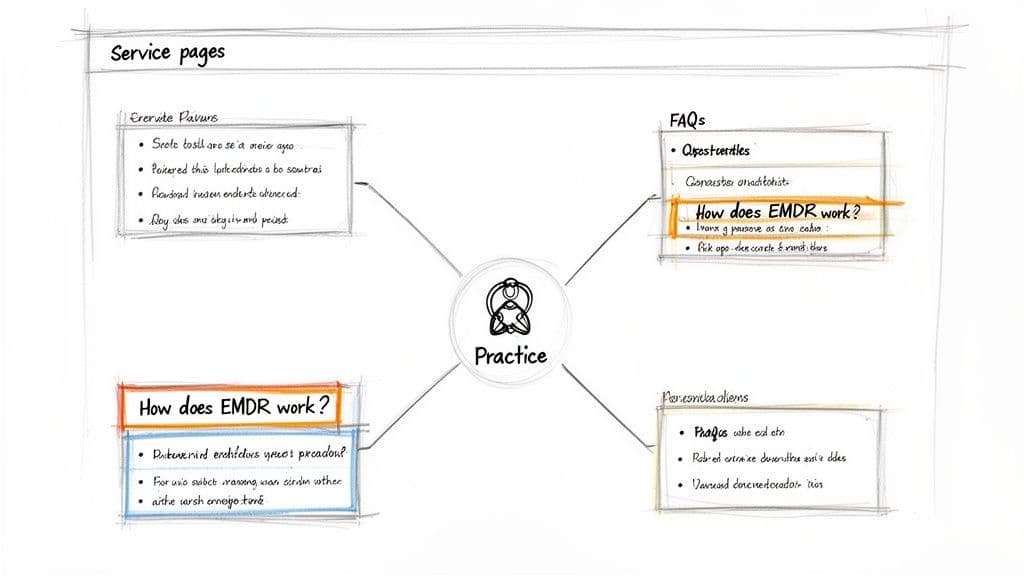Ai visibility for therapists service map