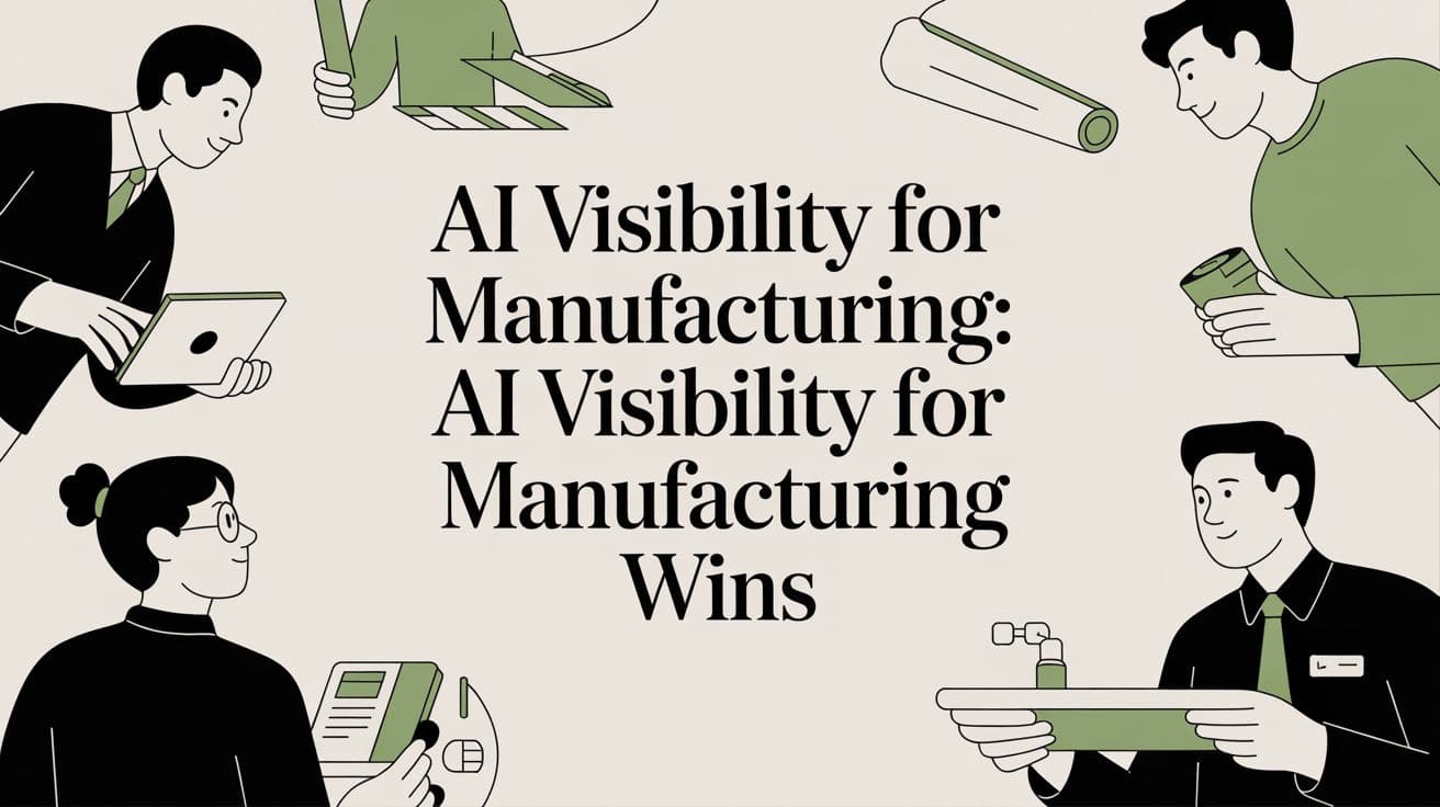 Cover image for Ai Visibility for Manufacturing: ai visibility for manufacturing wins
