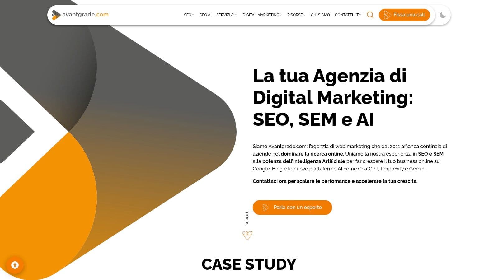 Best ai search optimization agency in milan website banner