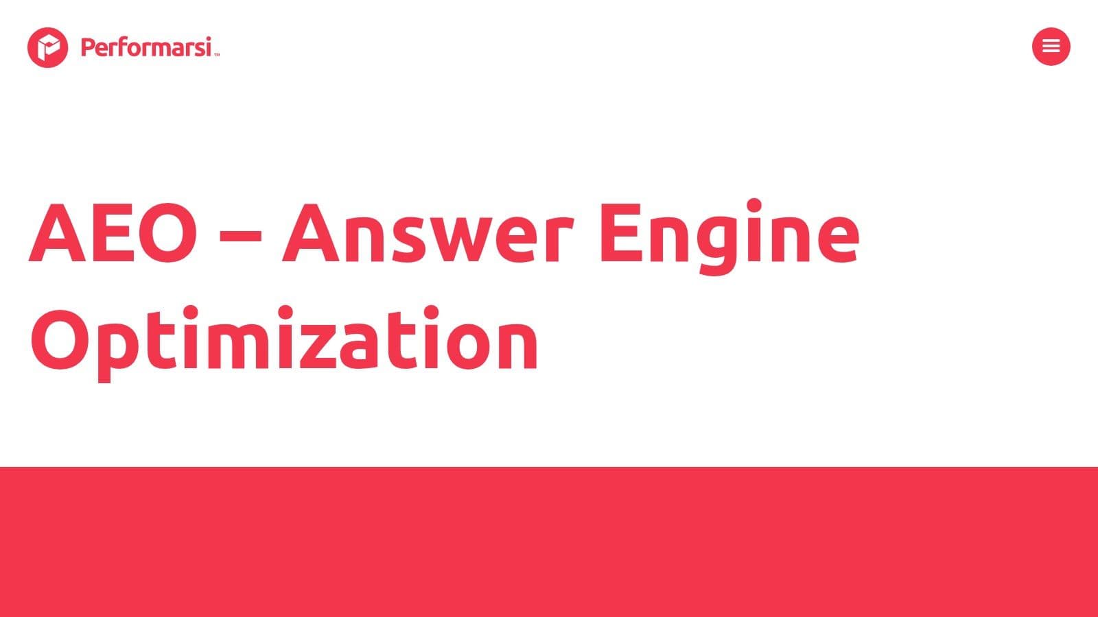 Ai search optimization agency italy answer engine