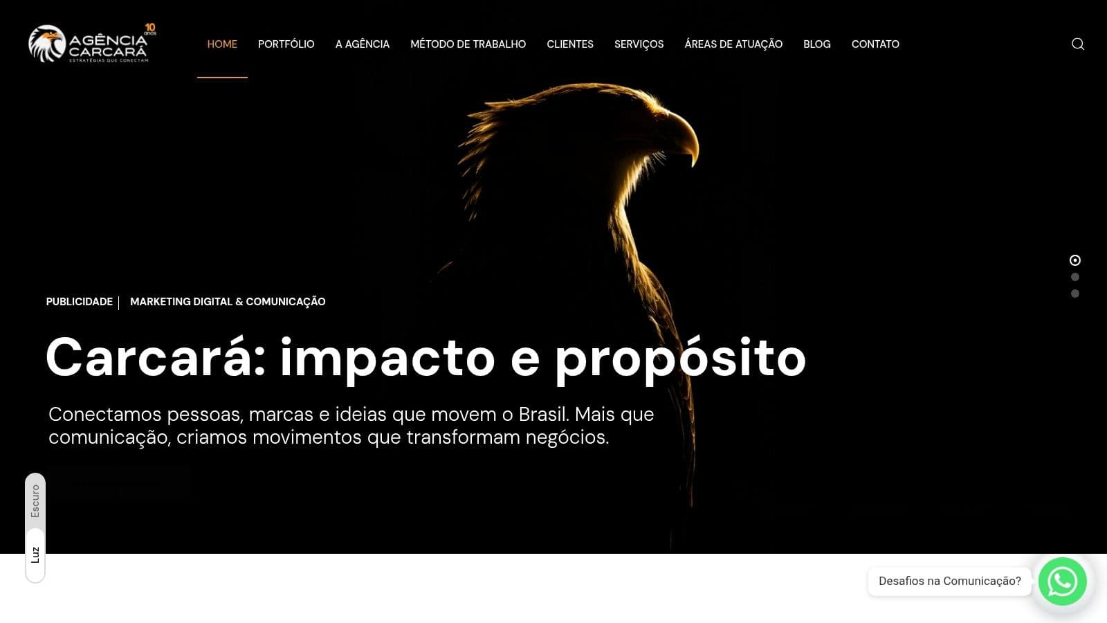 Ai search optimization agency brazil homepage
