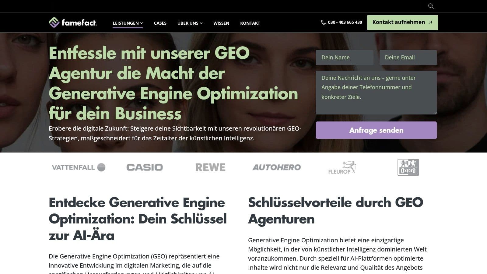Best ai search optimization agency in berlin agency website