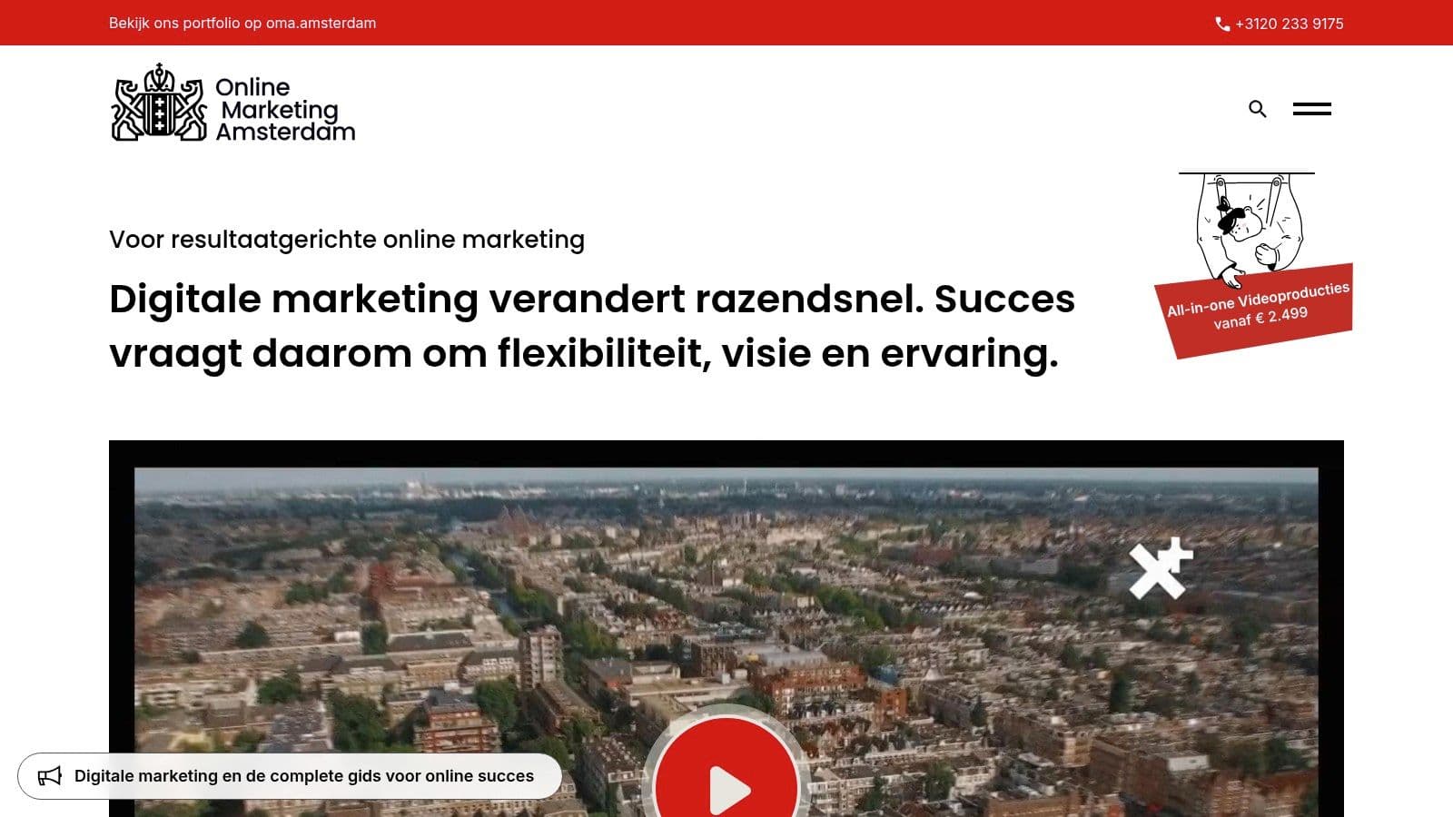 Ai search optimization agency amsterdam marketing website