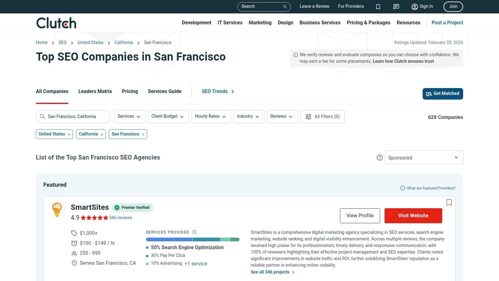 Best ai search optimization agency in san francisco seo companies