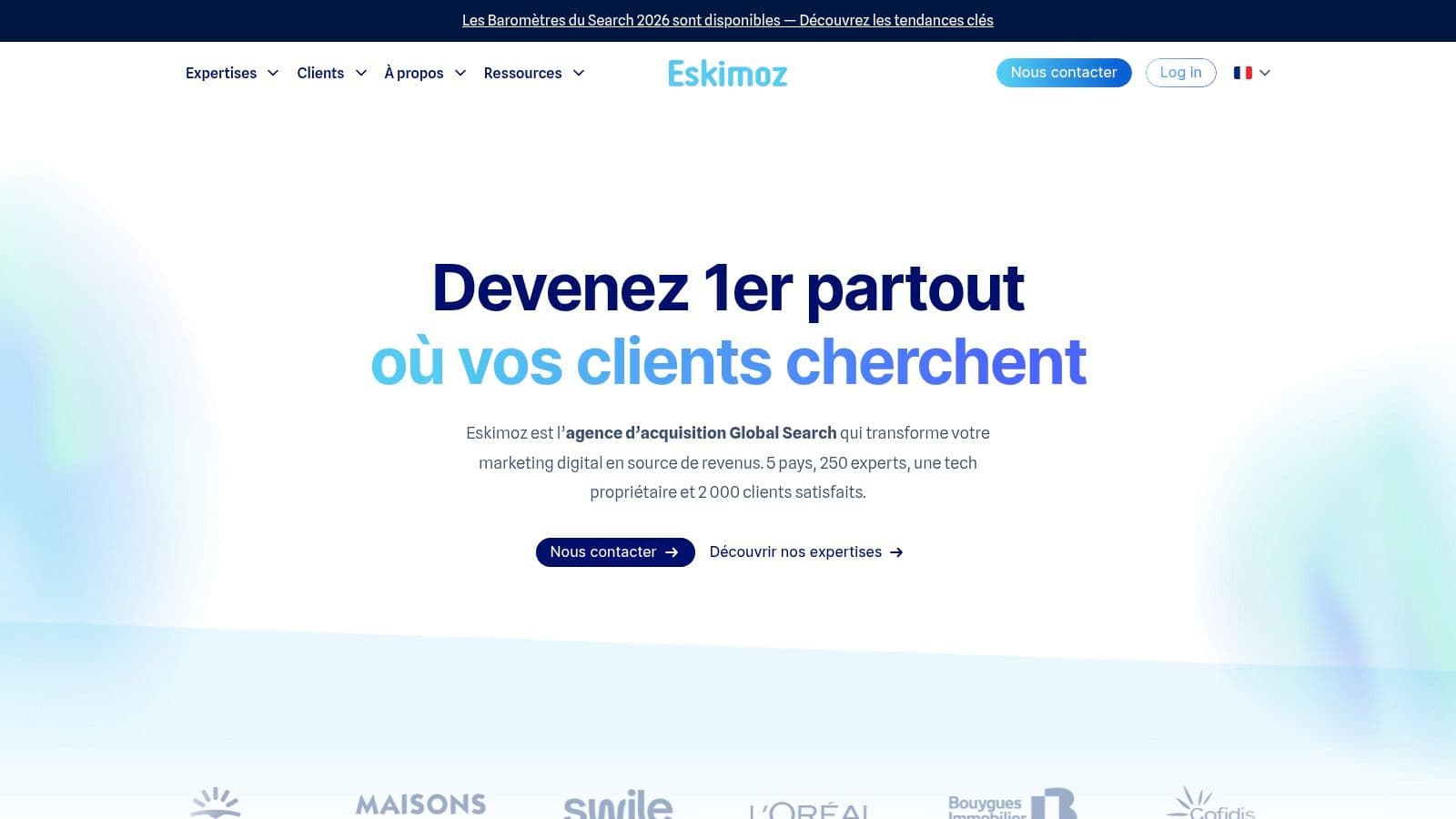 Best ai search optimization agency in paris homepage