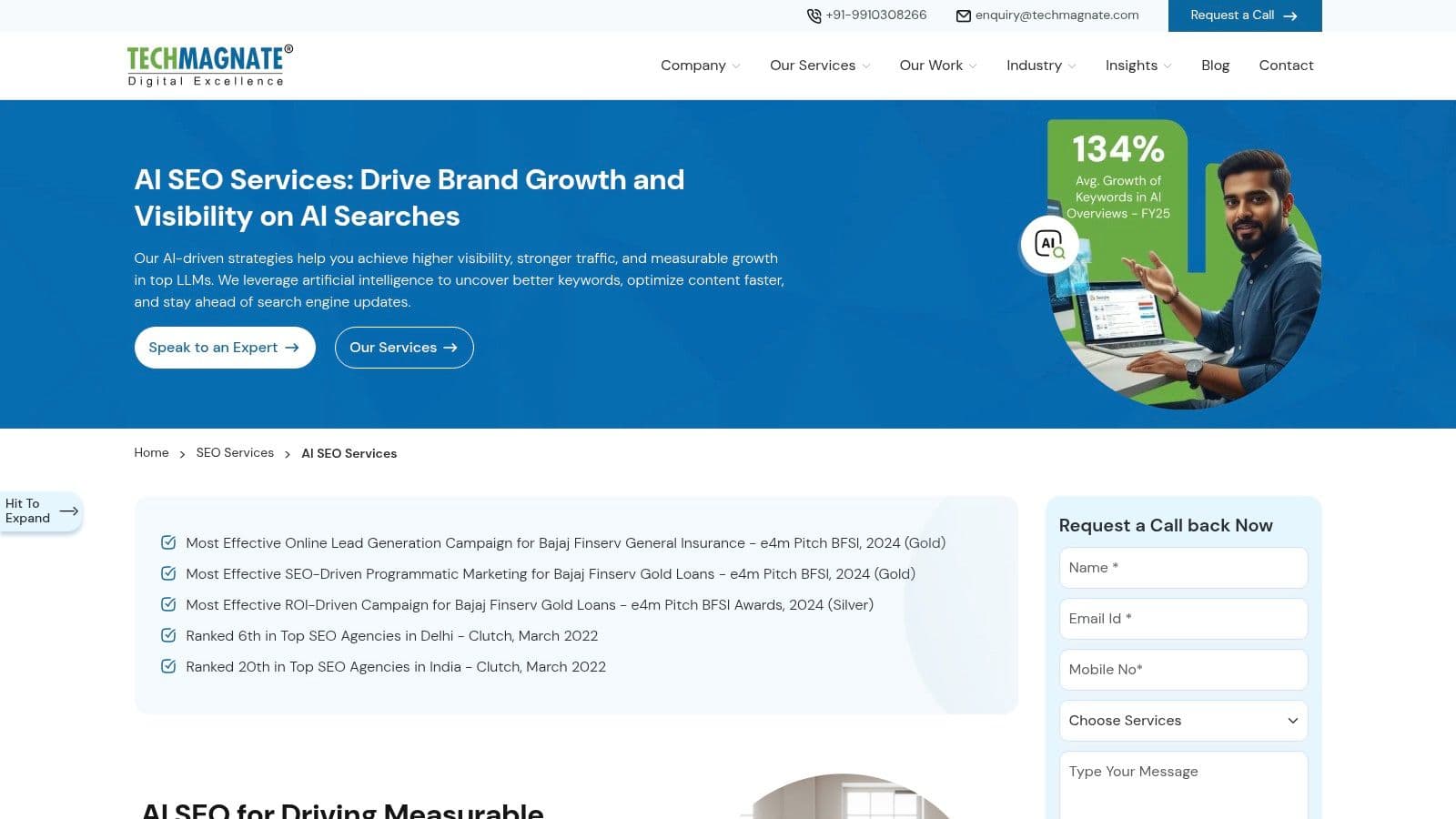 Best ai search optimization agency in india ai seo