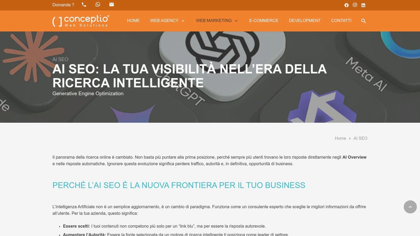 Ai search optimization agency italy ai seo